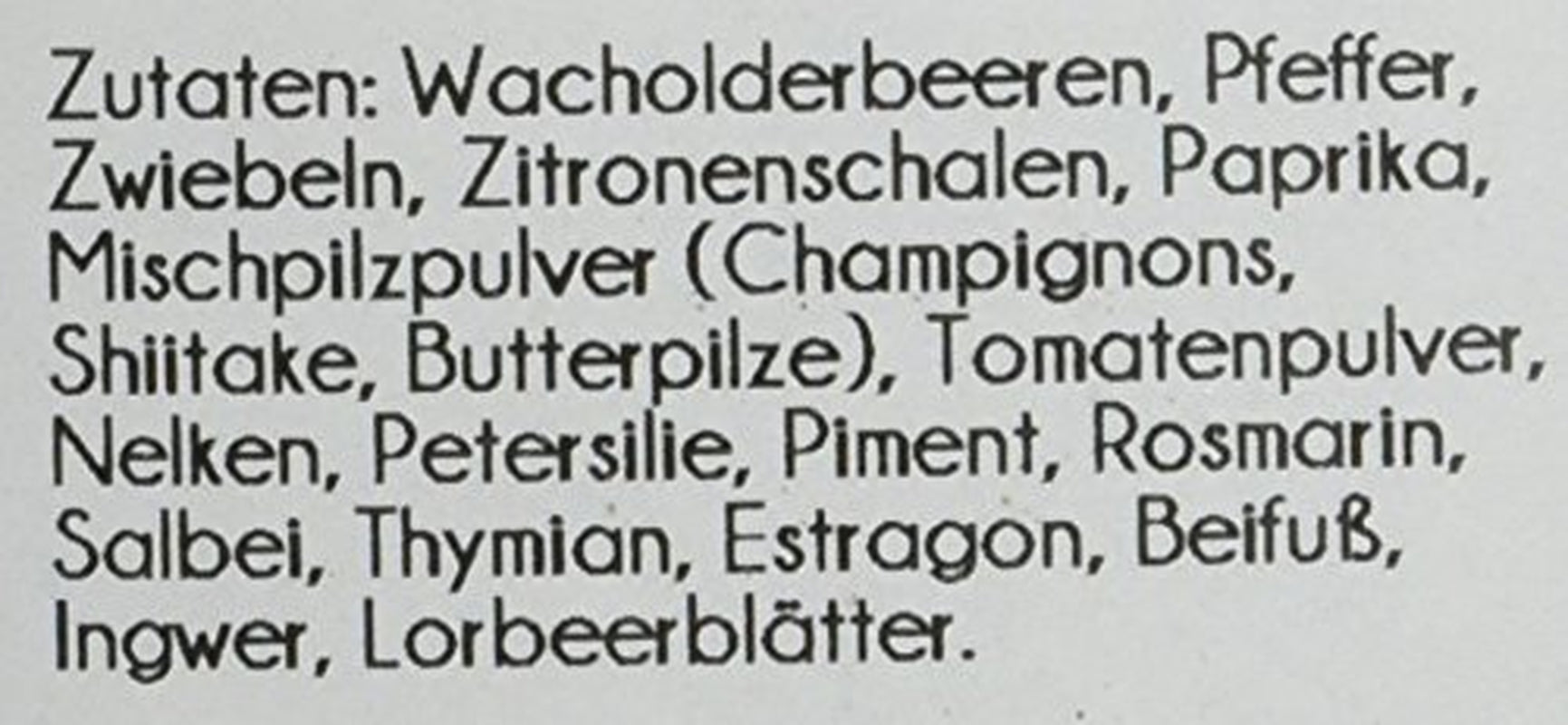 Wild Gewürz 400 g, confezione 1 (1x 0,4 kg)