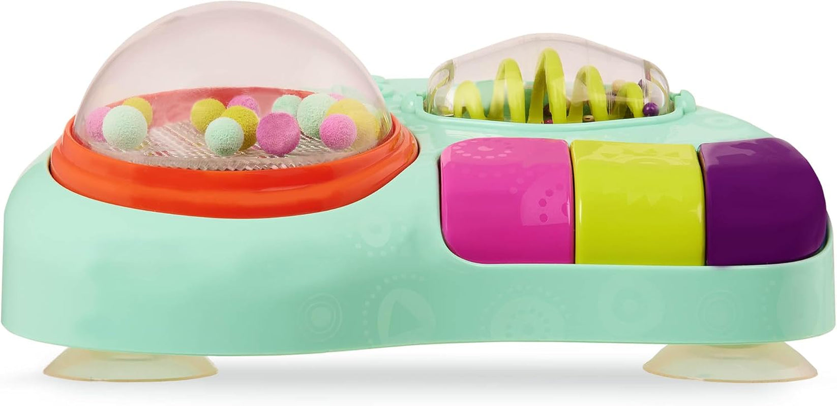 B. giocattoli - Gioco per bambini per seggiolone - Gioco a ventosa con musica, luci, suoni - Gioco sensoriale - Gioco di attività motoria per bambini - dai 6 mesi - Whirly Pop Baby Toys Naty Shop