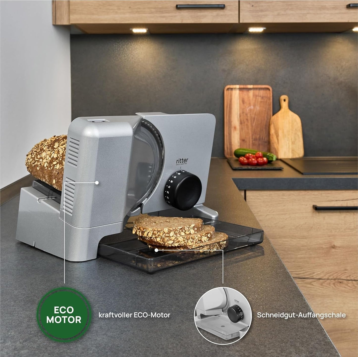Ritter E 16 Duo plus Affettatrice elettrica multifunzione, made in Germany Grattugie e Affettatrici Naty Shop