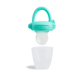Dispenser di alimenti in silicone per bambini Munchkin | Ideale per i viaggi: sacchetti in silicone per alimenti surgelati | Distributore di cibo autoalimentato | Mangiatoia per lo svezzamento | Senza BPA | Da 4 mesi+ | Confezione da 2 | Blu e verde