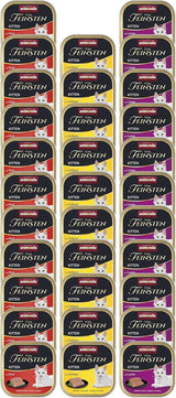animonda Vom Feinsten Kitten Variety for Kittens (32 x 100g), alimento umido senza cereali e senza zucchero per gatti giovani con ingredienti freschi e carnosi al 100%.