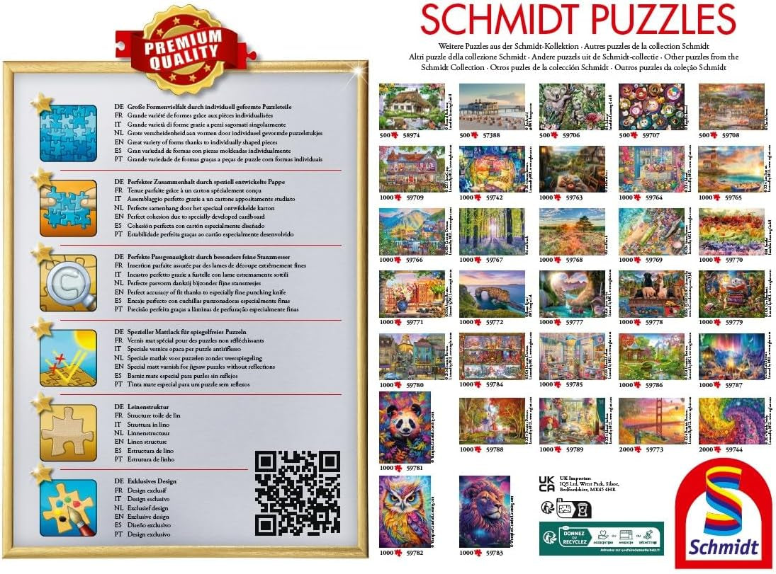 Schmidt Spiele 59764 Negozio di fiori colorati, puzzle da 1000 pezzi Puzzle Naty Shop