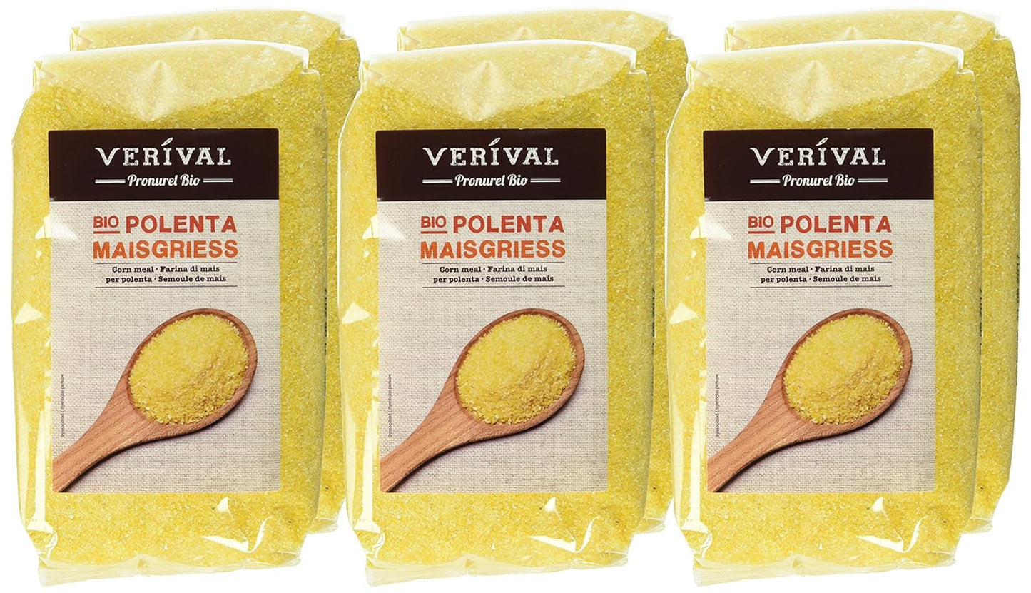 Verival Maisgrieß - Bio, Confezione 6Er (6 Buste X 500 G) - Bio Cereale Naty Shop
