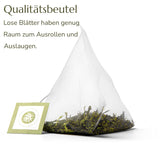 Anna'S Teapot Sencha bustine di tè verde biologico - Tè verde giapponese biologico 20 bustine piramidali in un sacchetto richiudibile