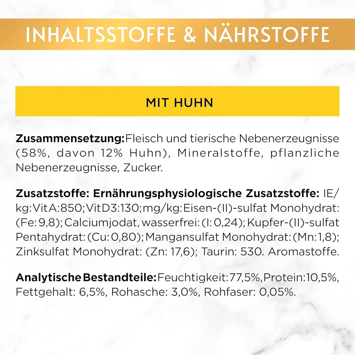 Gourmet Gold Pasta fine Katzenfutter nass, mit Huhn, confezione da 12 (12 x 85g)