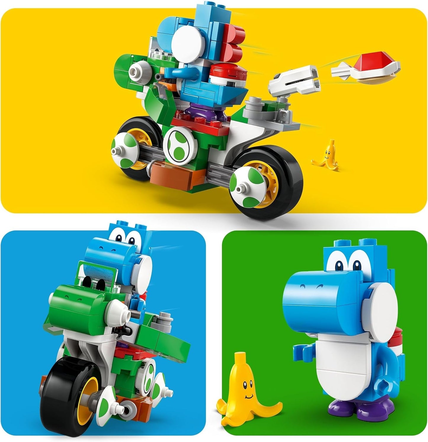 LEGO Super Mario: Mario Kart - Moto Yoshi, set da collezione Nintendo Adventure, regalo per bambini, ragazzi, ragazze e giocatori 7+, set da collezione Yoshi Figure 72031 Set da costruzione Acquista dal negozio LEGO