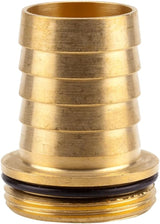 Ugello in ottone Gardena: connettore in ottone per valvole di fondo e intermedie, adatto per tubi da 25 mm (1 pollice) (7251-20)