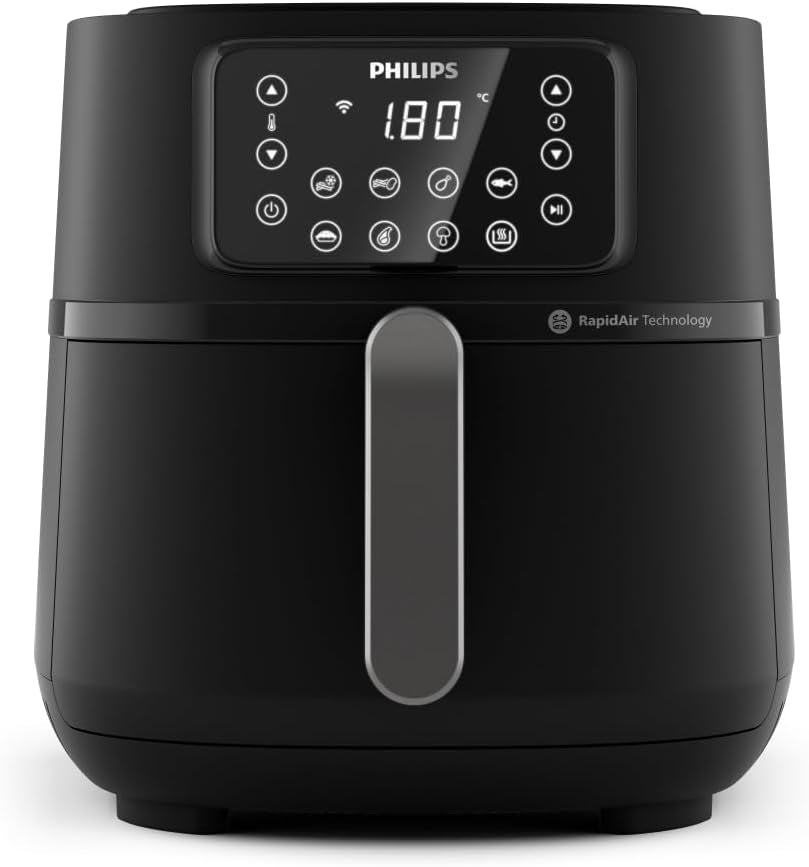 Philips 3000Er Airfryer XL - Tecnologia Rapid Air, frittura con fino al 90% di grassi in meno, capacità 1,2 kg, 6,2 litri, touch screen Elettrodomestici Naty Shop Schwarz Connessione wireless 7,2 L