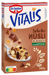 Dr. Oetker Vitalis Chocolate Muesli Classic: muesli da colazione con cioccolato al latte e fondente, confezione da 7 (7 x 600 g)