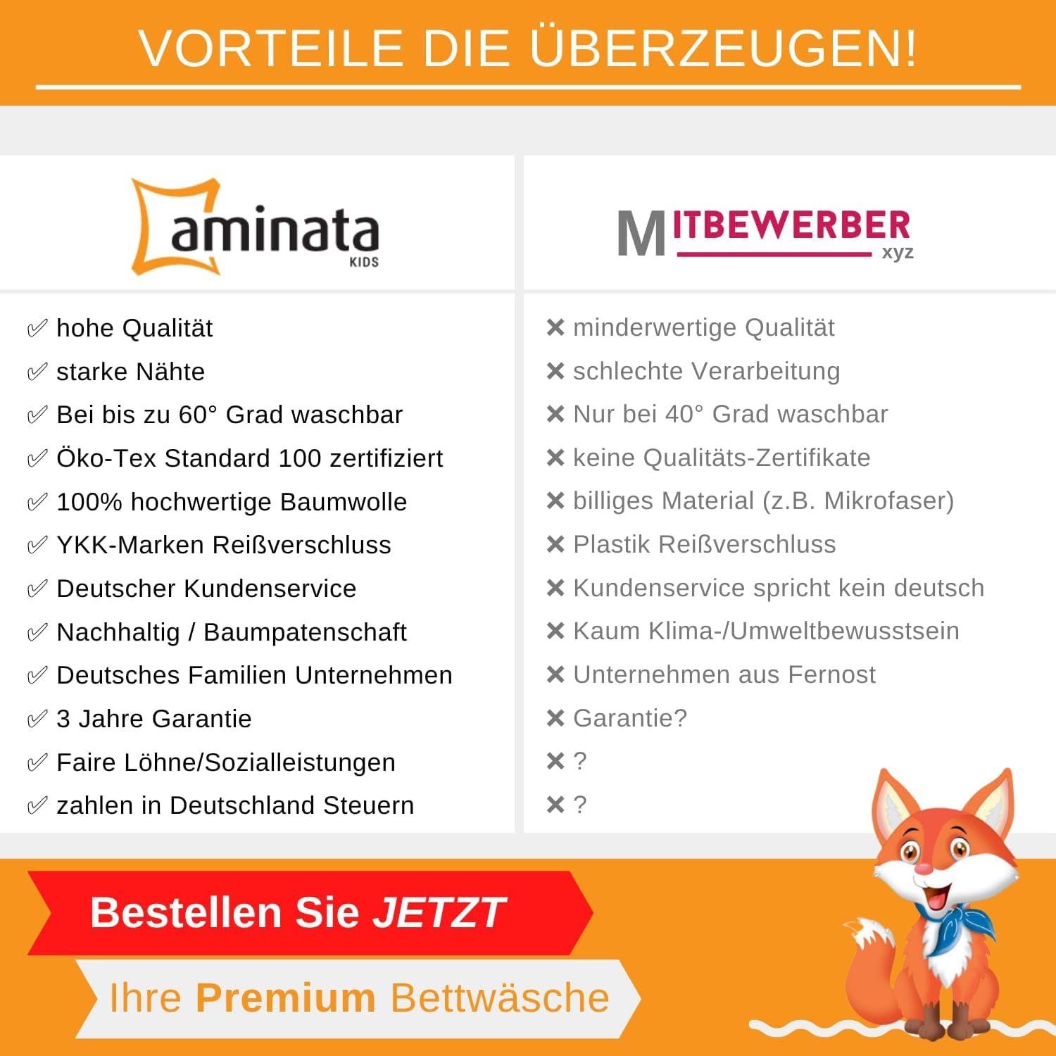 Aminata Kids Biancheria da letto per bambini, arcobaleno, reversibile Biancheria da letto - bambini Naty Shop