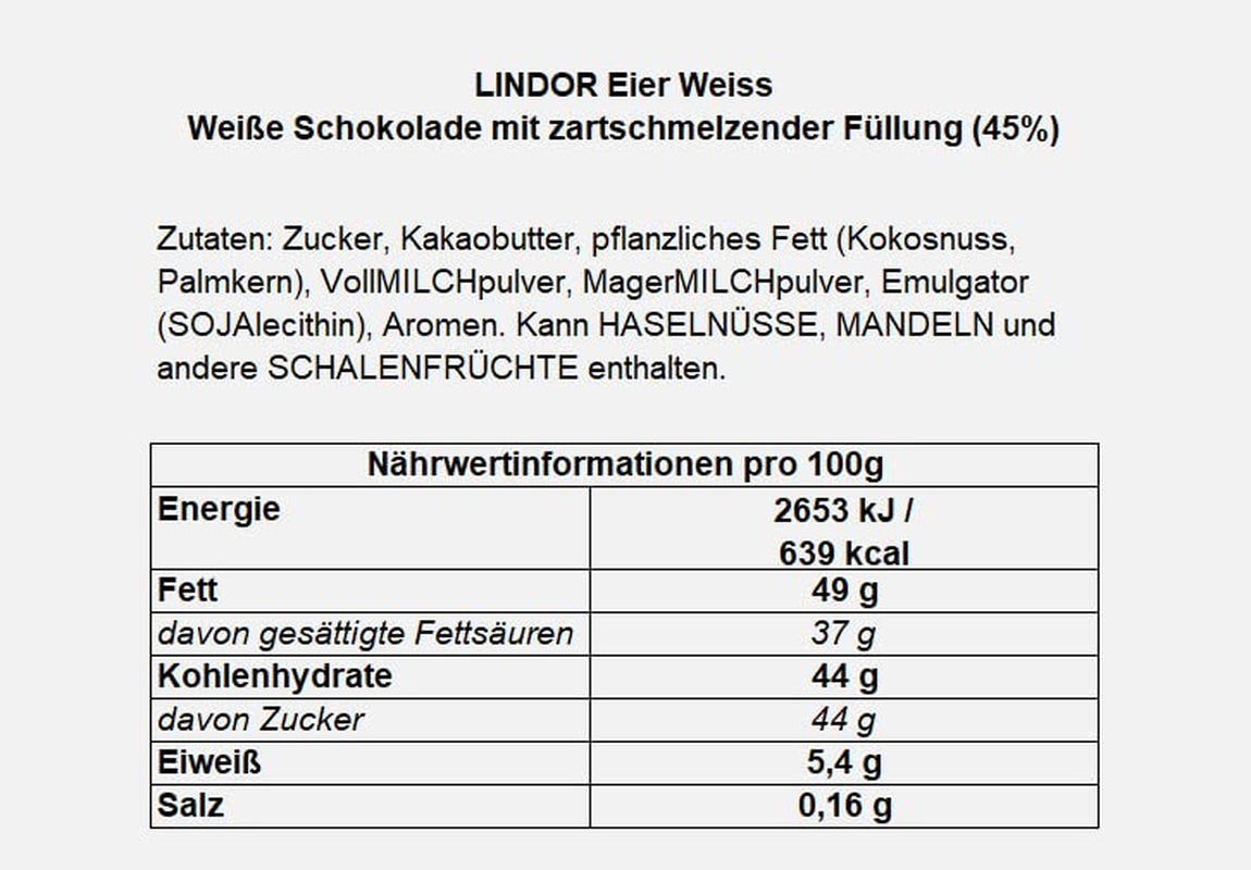 Uova LINDOR con cioccolato Lindt | 4 scatole da 450 g ciascuna | Oua LINDOR con l'abbondanza che vedi in cima, il tuo cioccolato con le labbra, l'alba, la neve e con l'alune | Cioccolato pasquale | Regalo di cioccolato | Uova di Pasqua | Uova di cioccolato