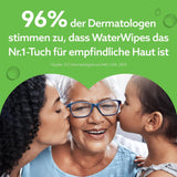 Salviette umidificate WaterWipes Sensitive+ Hydrating Boost, salviette idratanti, 360 pezzi (confezione da 6), 3 in 1 per pulire, curare, idratare, acqua di aloe vera al 99%, salviette per neonati senza profumazione