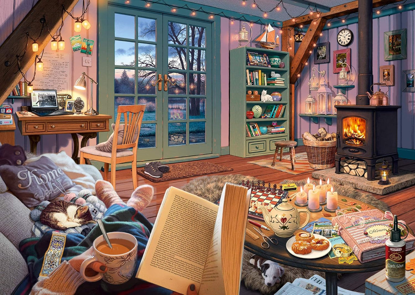 Schmidt Spiele 59655 Nella casa delle vacanze, puzzle segreto da 1000 pezzi Naty Shop