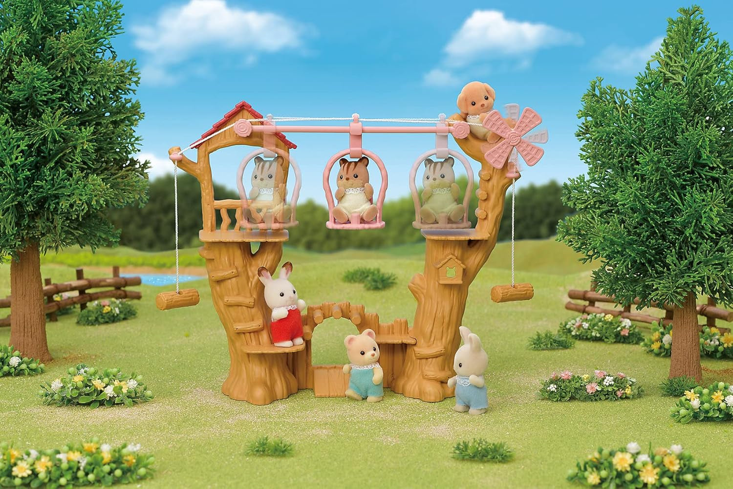 Sylvanian Families 5452 Funivia per bambini - Set da gioco per casa delle bambole