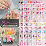 Adesivi per unghie gatto 3D, glitter per unghie, paillettes, adesivi per unghie in resina, gemme per unghie, diamanti per nail art, incluso bastoncino di cera per unghie con strass (Gatto colorato)