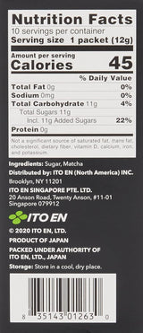 ITO EN Matcha Istantaneo in Polvere – Polvere di tè Matcha zuccherato in bustine da 12g (10 pezzi per confezione) – 1 x 120g (2 confezioni)