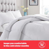 Piumino elasticizzato Silentnight, 13,5 tog, king size, tessuto misto cotone, bianco, king size Piumini e trapunte Naty Shop