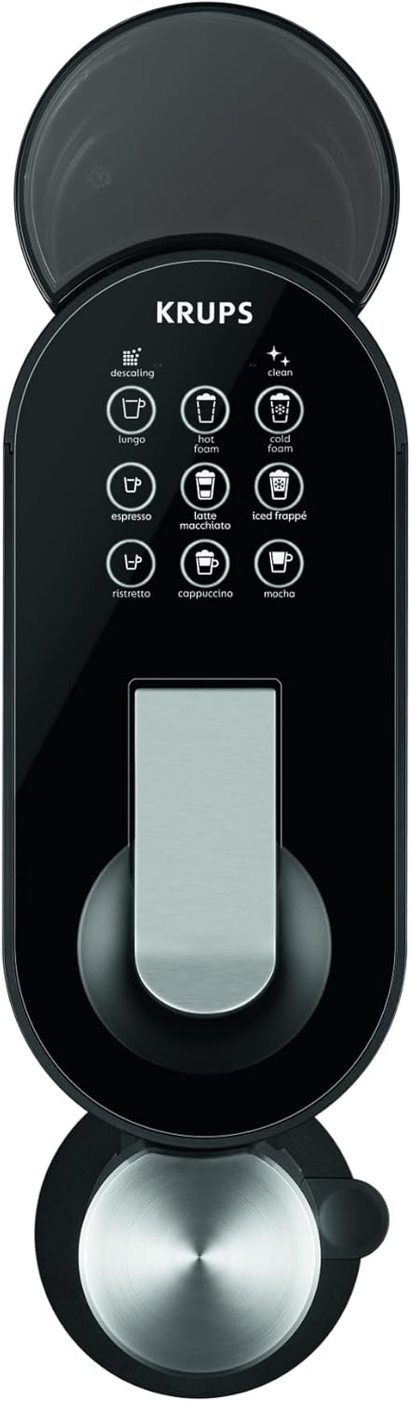 Macchina per caffè espresso Krups Nespresso, macchina per caffè espresso a capsule, stile barista espresso, montalatte, prodotta in Francia YY4355FD