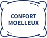 Bleu Câlin Set 2 cuscini rettangolari antiacaro e antibatterici, soffice comfort, T 60X60 Cm, 100% cotone, assortimento igiene perfetta Naty Shop cuscini standard