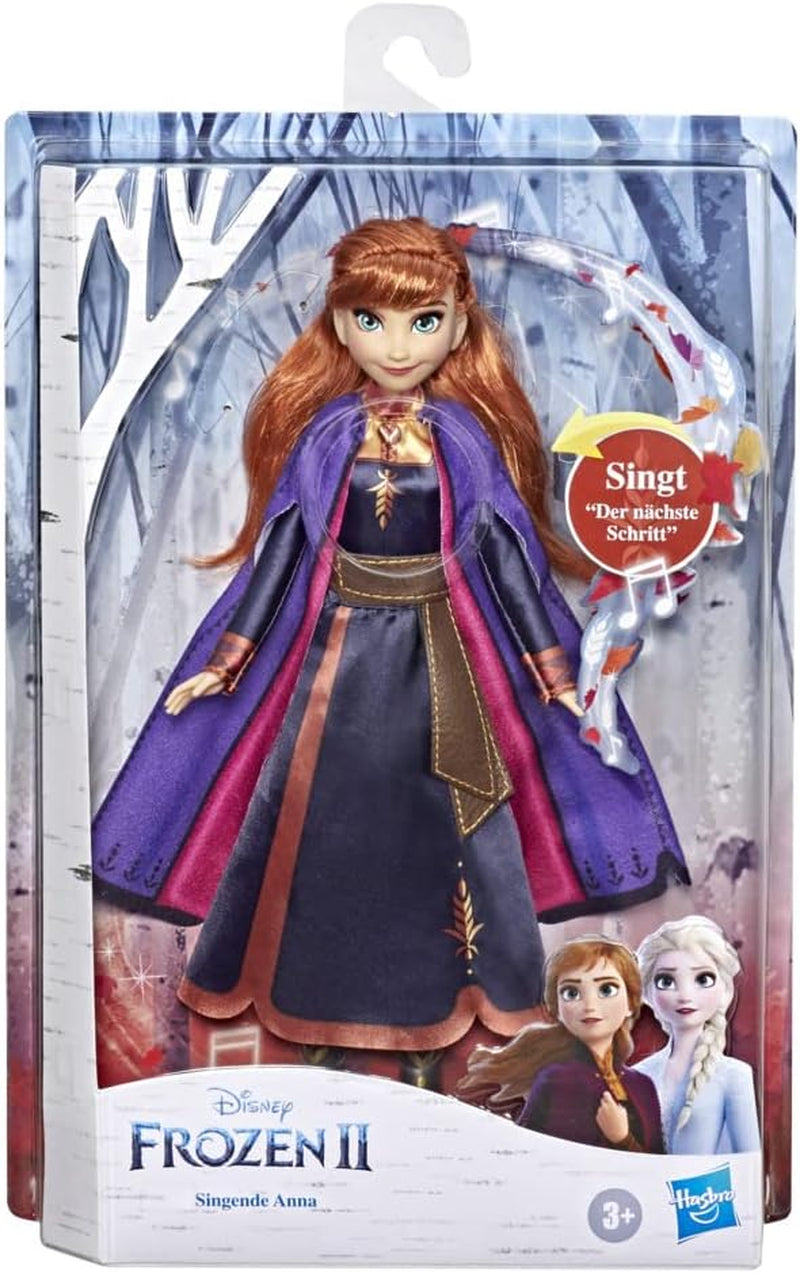 Disney Frozen 2 Frozen Anna Music, bambola cantante in vestito viola, giocattolo da 3 anni in su, 57237830, multicolore