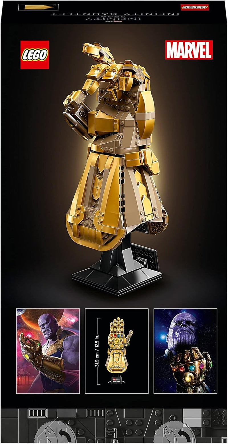 LEGO 76191 Marvel Super Heroes Guanto dell'Infinito Guanto dell'Avengers Thanos Set di modellismo per adulti Articolo per i fan Regalo per uomini Donne Lei Lui Set di costruzione Besuche den LEGO-Store