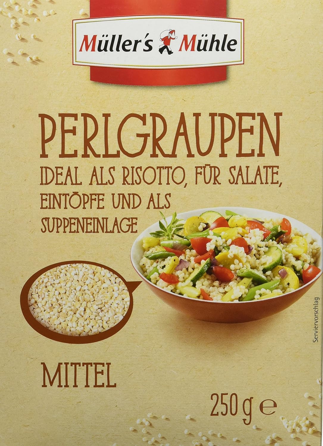 Müller's Mühle orzo perlato, 250g (confezione da 5)