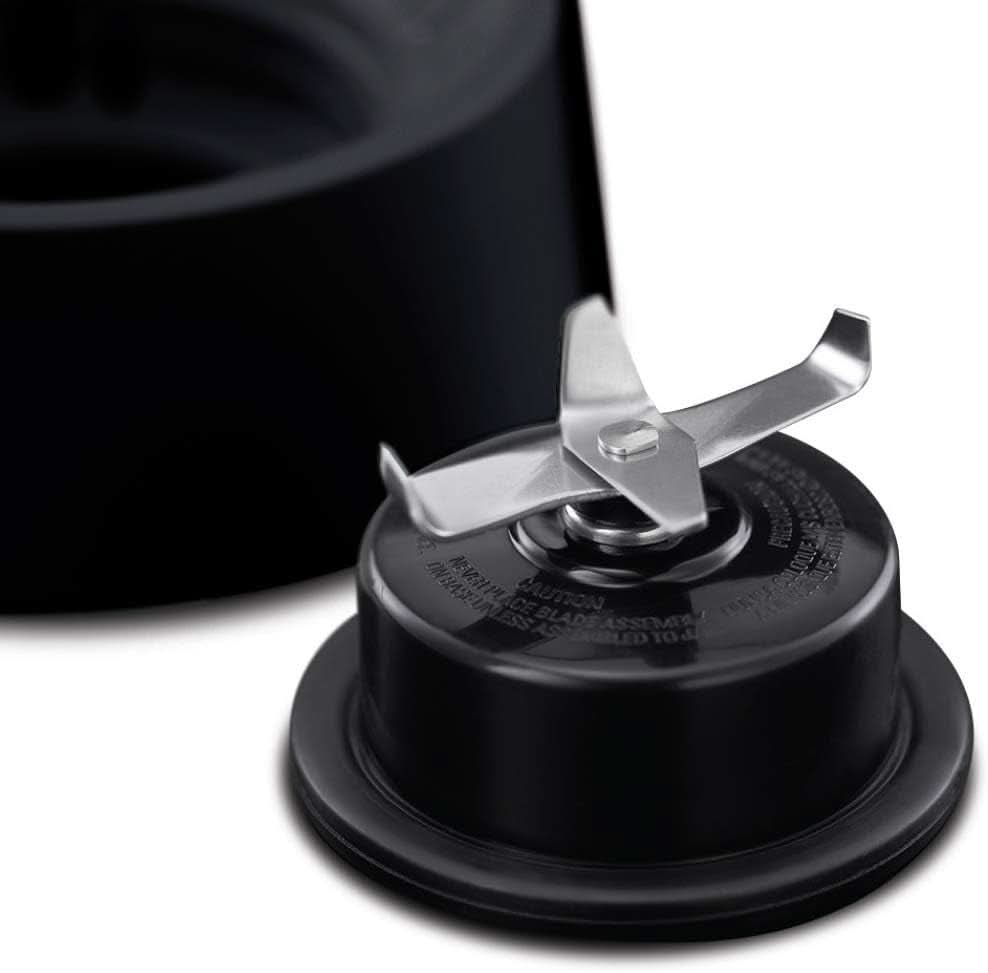 Russell Hobbs Robot da cucina [1.5L Glasbehälter] Matt Schwarz (Starker 0.9PS Motor, Impuls-/Ice-Crush-Funktion, Edelstahlmesser, Bpa-Frei Mixer, Elektrischer Zerkleinerer, Smoothie-Maker) 24722-56 Cucina Naty Shop
