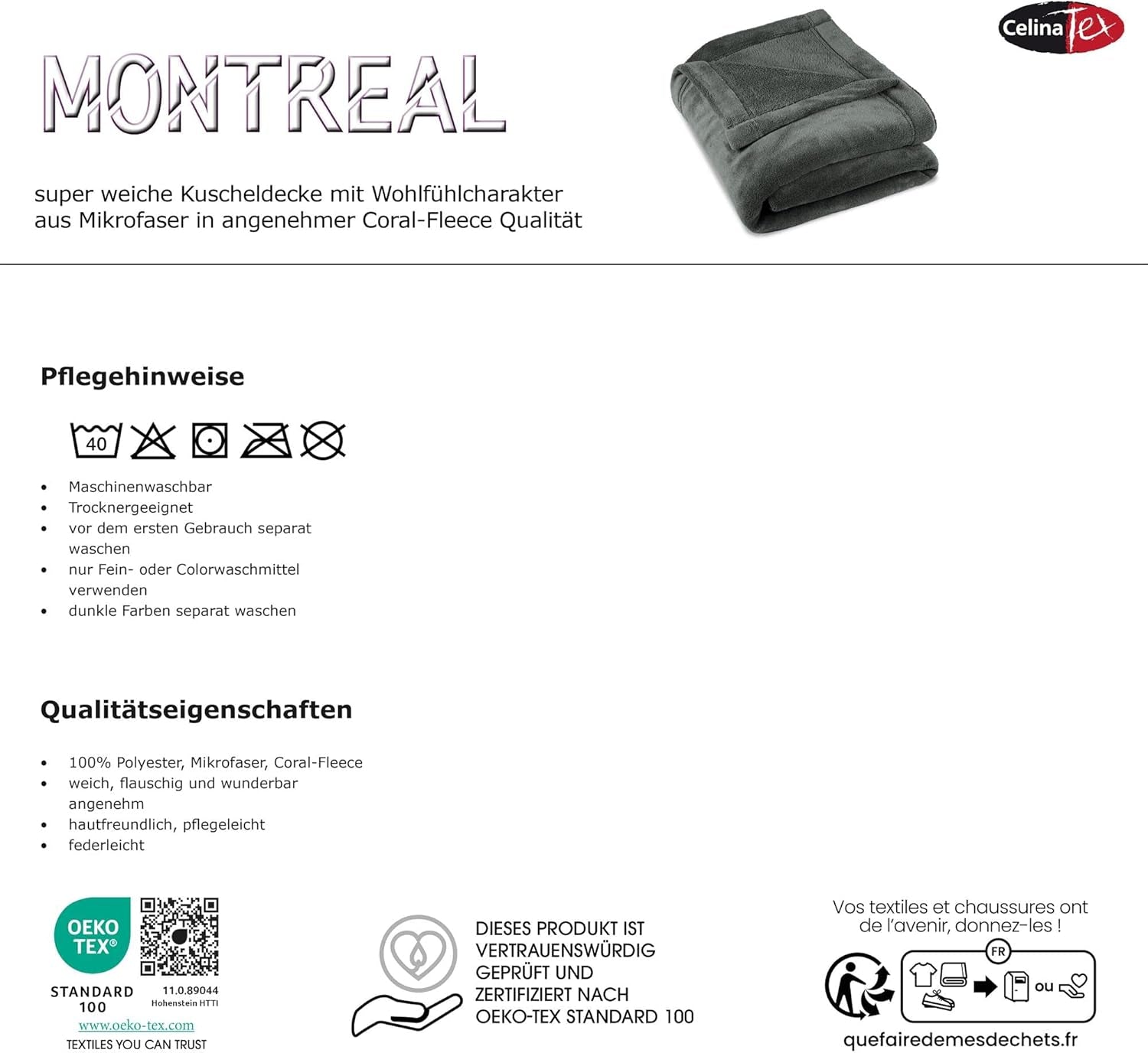 Celinatex soffice coperta XXL 220 X 240 cm rossa coperta per divano coperta calda morbida microfibra in pile Oeko-Tex Montreal Letti e coperte Besuche den CelinaTex-Store