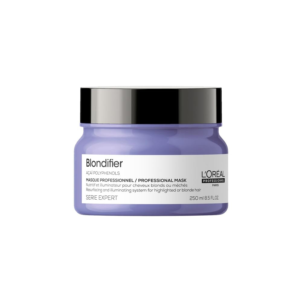 L'Oreal Professionnel | Maschera nutriente per capelli biondi e decolorati, estratto di frutto di Açai, Serie Expert, maschera bionda Maschera per capelli Naty Shop Blondifier Mask Novità
