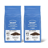 di Amazon Kaffeebohnen, entkoffeiniert, leggero Röstung, 2 kg (2 Packungen mit 1 kg), Rainforest Alliance zertifiziert