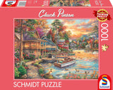 Schmidt Spiele 58553 Chuck Pinson, Shore in the Evening Gold, puzzle 1000 pezzi Puzzle Naty Shop Titolo predefinito