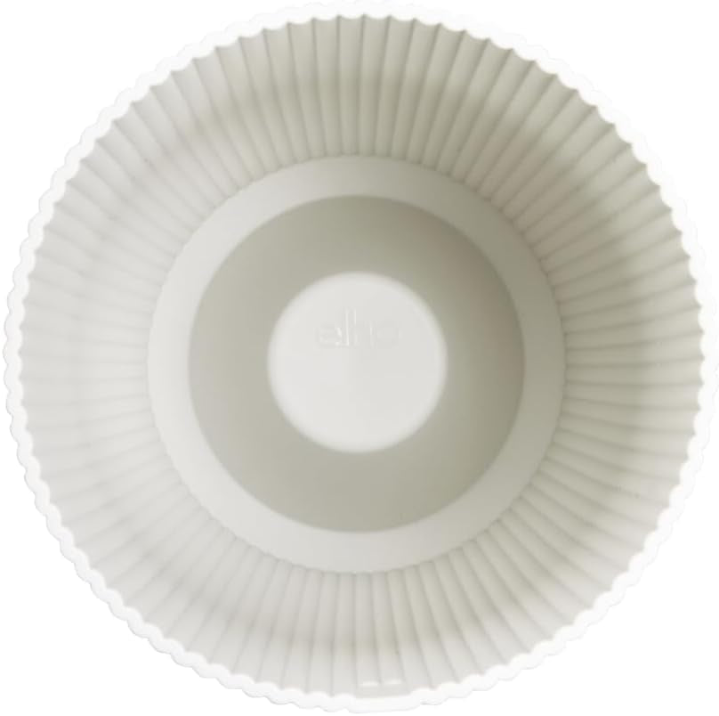 elho Vibes Fold Orchid High 12,5 cm - Vasi per orchidee da interno - Vasi da fiori da interno - 100% plastica riciclata - Bianco/Bianco seta