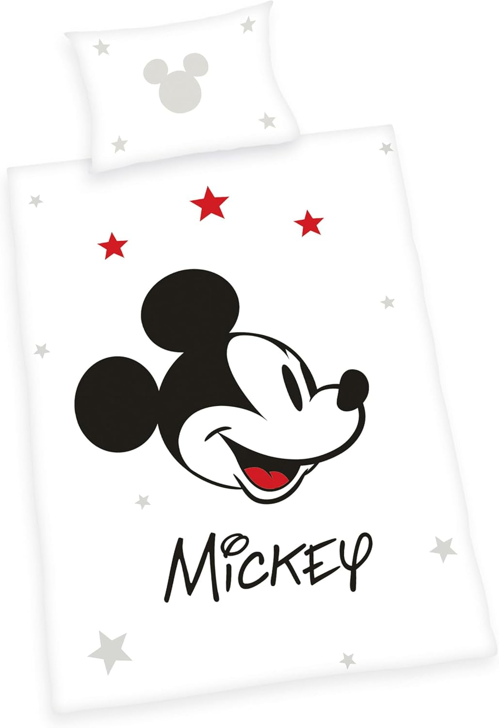Biancheria da letto Topolino, reversibile, 100% cotone Biancheria da letto - bambini Naty Shop Titolo predefinito