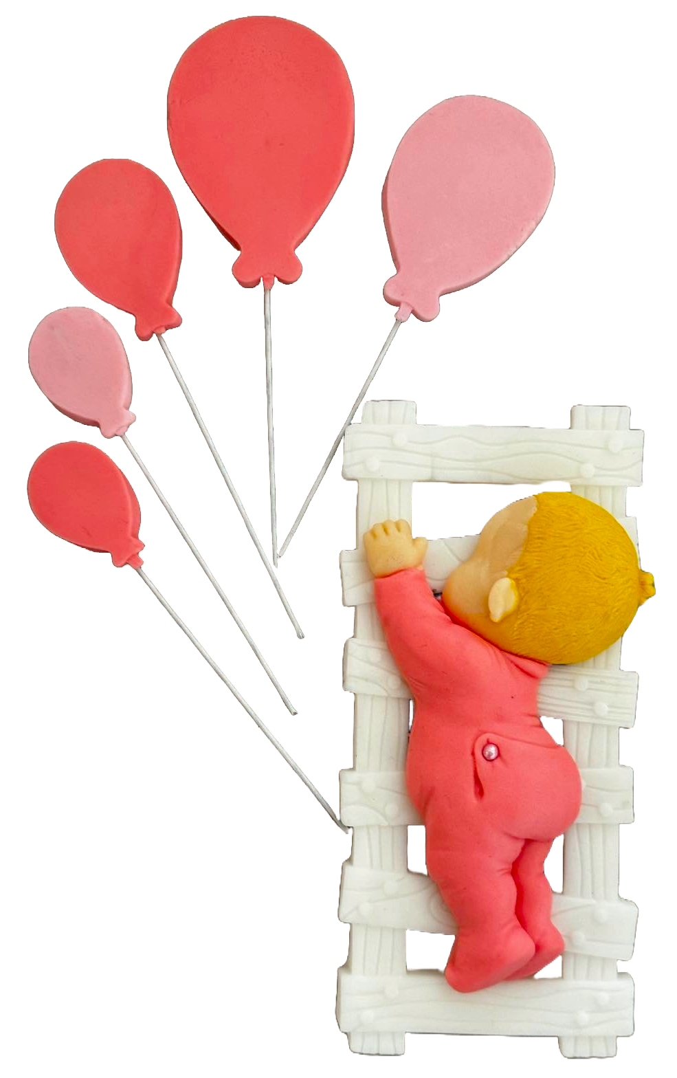 Set 6 decorazioni in zucchero commestibile, Decorazioni in Pasta di Zucchero Fericire Naty Shop