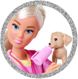 Simba Steffi Love Dog Trainer, bambola giocattolo come addestratrice di cani con corso di addestramento, 3 cani e accessori, 29 cm, da 3 anni