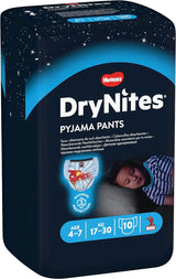 Pannolini notte HUGGIES Drynites, per bambini 4-7 anni (17-30 kg), 30 pezzi Naty Shop