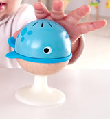 Set sonaglio con ventosa Hape | Tre animali con elementi di dentizione, tartaruga, polpo e balena | Giocattolo didattico da 0 mesi Bebe Toys Naty Shop
