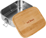Tatonka Lunch Box in Acciaio Inossidabile I Bamboo Lunch Box (800ml / 1000ml) - Portapane con coperchio in bambù e coperchio basculante - infrangibile, atossico, lavabile in lavastoviglie, senza plastica e senza BPA Contenitori per alimenti Naty Shop 1000 Ml