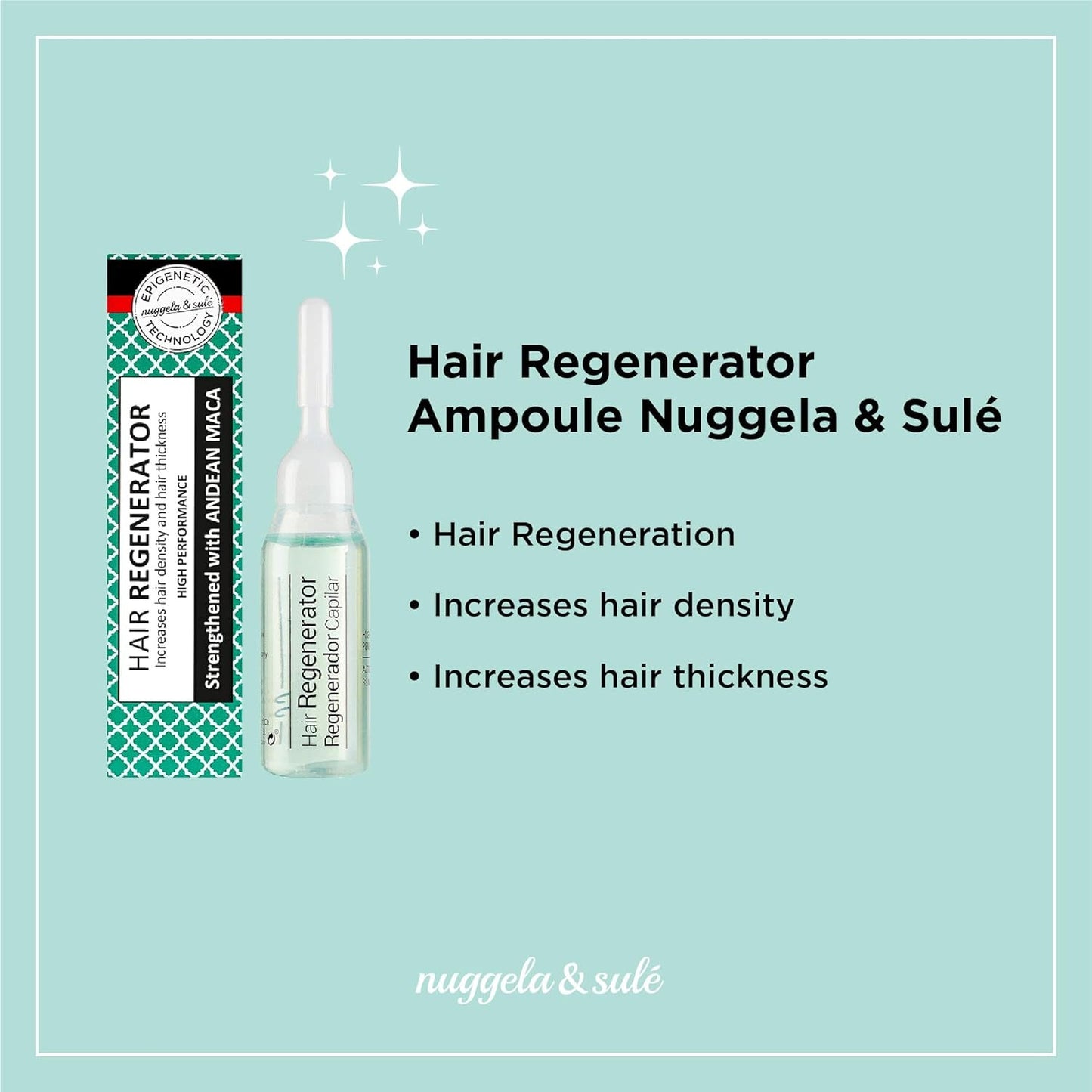 Fiale balsamo per capelli Nuggela & Sulé, trattamento di 1 settimana, 10 ml Cura dei capelli Nuggela