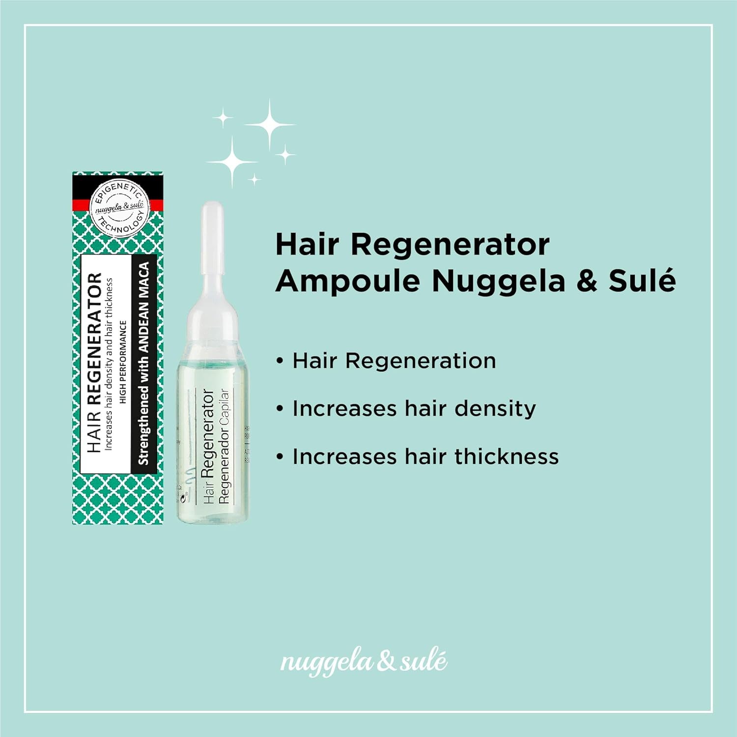 Fiale balsamo per capelli Nuggela & Sulé, trattamento di 1 settimana, 10 ml Cura dei capelli Nuggela