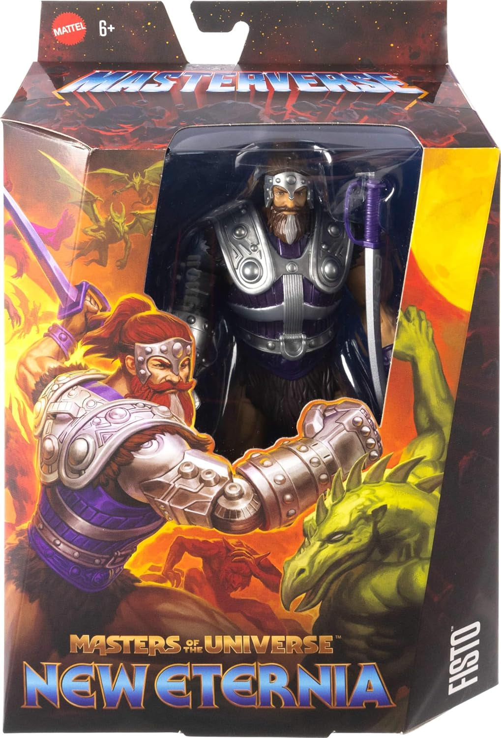 Figura d'azione di Masters of the Universe Masterverse ca. 18 Cm, New Eternia Fisto, MOTU Toy Hero With Iron Fist, 30 Punti Movimento, JBP76, [Multicolor] Action figures Naty Shop