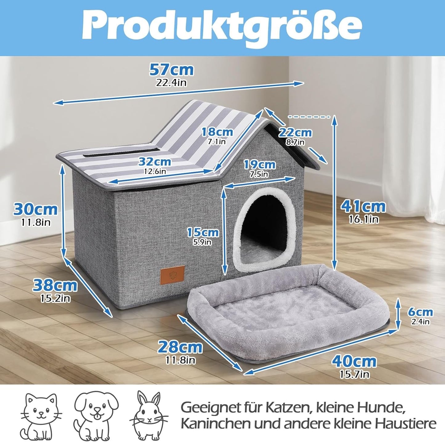 Coperte e Arredi, Animali Domestici, Grotte e Casette, Gatti, Letti per gatti, Gatti - Letti, materassi