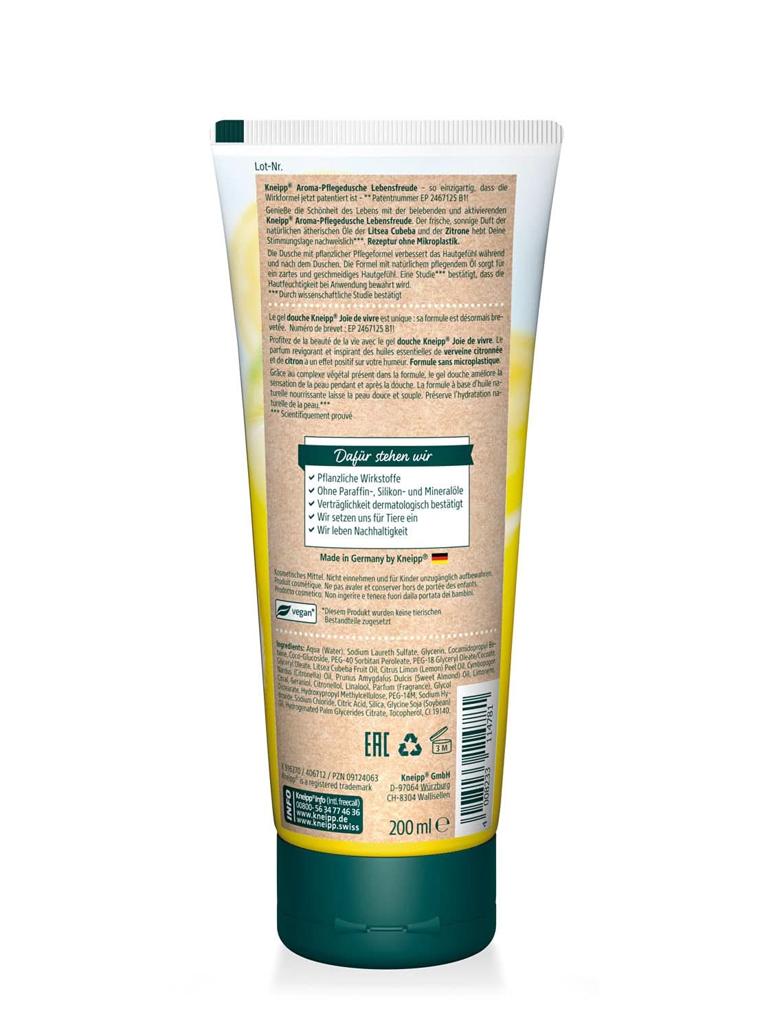 Kneipp Aroma, gel doccia idratante, 200 ml Doccia e bagno Naty Shop