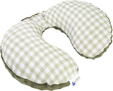 Medi Partners Cuscino per il collo del bambino Supporto per il collo 100% cotone / Minky Cuscino per il collo del bambino per auto Passeggino Viaggi Viaggio Sonno Cuscino per il collo Snooze Roll (REH con Minky grigio) Cuscini ortopedici cervicali Naty Shop Visone oliva a quadri