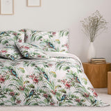 Ameliahome Copriletto Copriletto 260X280 cm Double Face Trapuntatura Facile da pulire Motivo vegetale Motivo uccello Martin pescatore multicolore Letti e coperte Besuche den AmeliaHome-Store