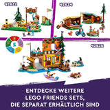 LEGO Friends Capanne accoglienti al campo avventure, set da gioco per giochi di ruolo all'aperto, giocattolo per bambini per ragazze e ragazzi a partire da 7 anni con 3 personaggi e volpe, giocattolo da campeggio 42624 Set da costruzione Besuche den LEGO-Store