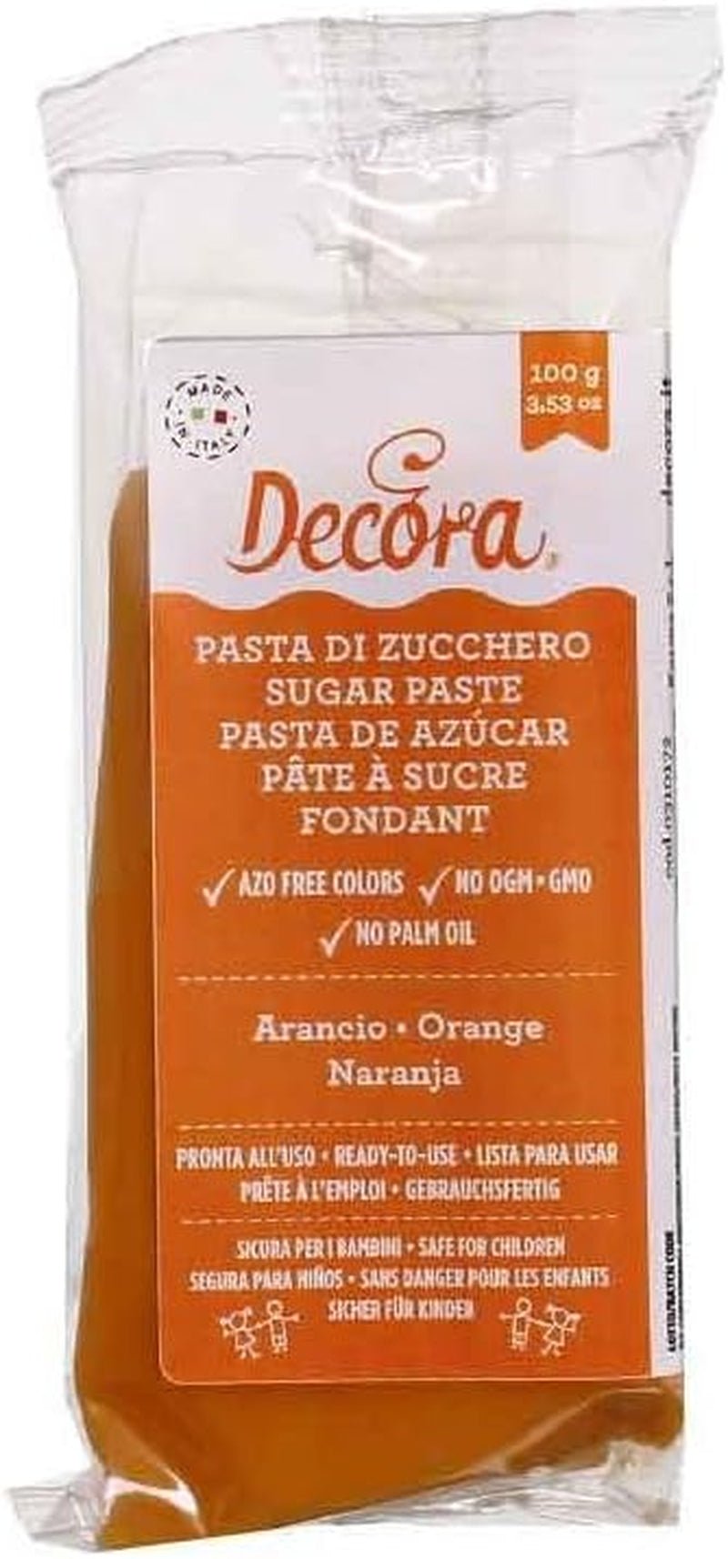 0310172 FONDENTE ALL'ARANCIA 100 G Pasta Di Zucchero Naty Shop Default Title