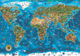 Educa - Puzzle 1000 pezzi per adulti | Meraviglie del mondo, puzzle da 1000 pezzi per adulti e bambini, attrazioni turistiche, mappa del mondo. Puzzle per adulti dai 14 anni (19022) Puzzle Naty Shop