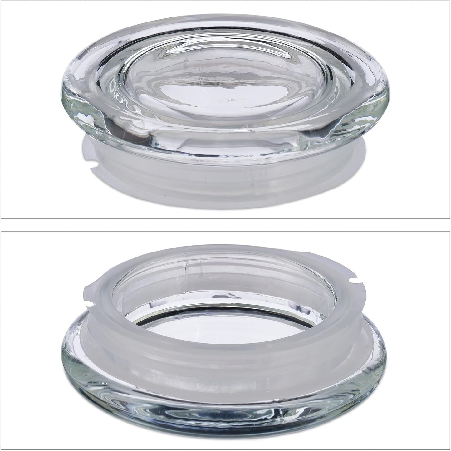 Relaxdays Barattoli con Coperchio Set di 6 Barattoli in Vetro Ottagonali da 1,3 Litri Contenitori in Vetro ermetici Scatole Trasparenti per Alimenti Naty Shop