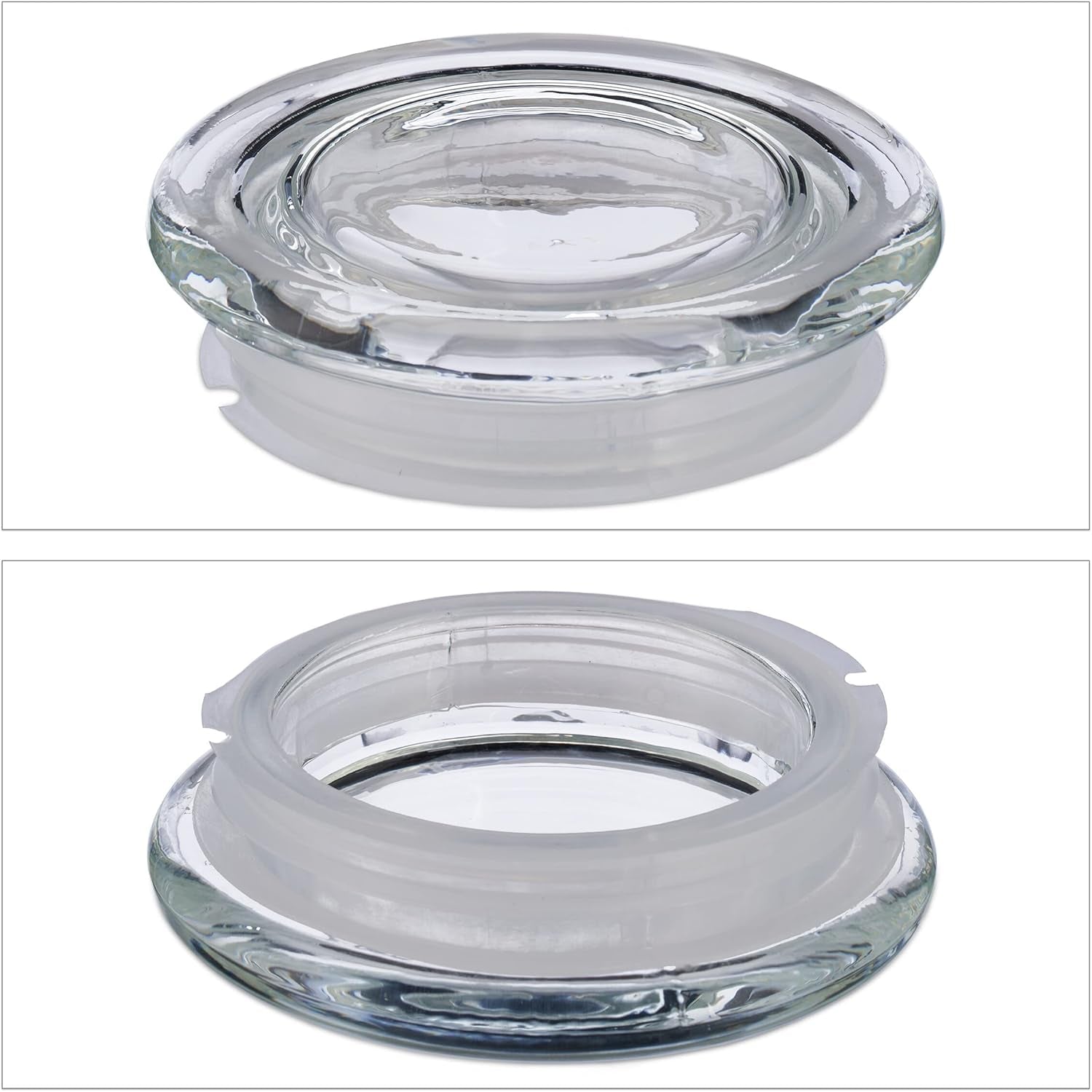 Relaxdays Barattoli con Coperchio Set di 6 Barattoli in Vetro Ottagonali da 1,3 Litri Contenitori in Vetro ermetici Scatole Trasparenti per Alimenti Naty Shop